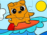 Jigsaw Puzzle: Surfen im Meer