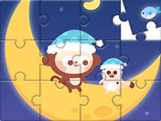 Jigsaw Puzzle: Affe Mit Mond