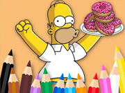 Malspielbuch: Simpson Donut