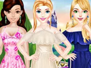 Mode Schulterfreies Kleid